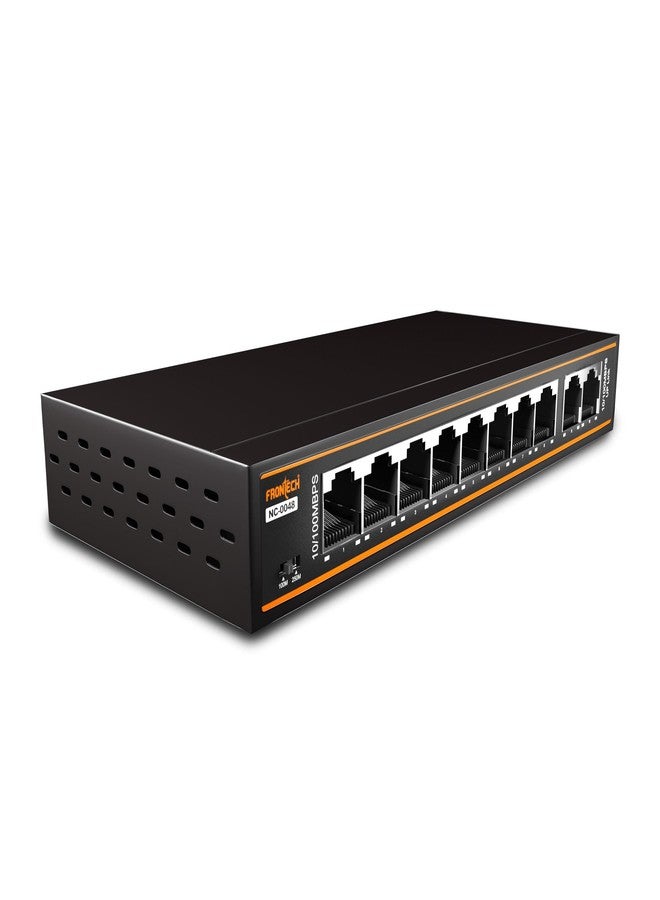 Frontech 8-Port Gigabit PoE Switch | 8-Port-10/100/1000Mbps | 2 Gigabit Uplink Ports | 20Gbps Bandwidth | 130W PoE Budget | Plug & Play Setup| 2Year Warranty (NC-0064) - Image 1